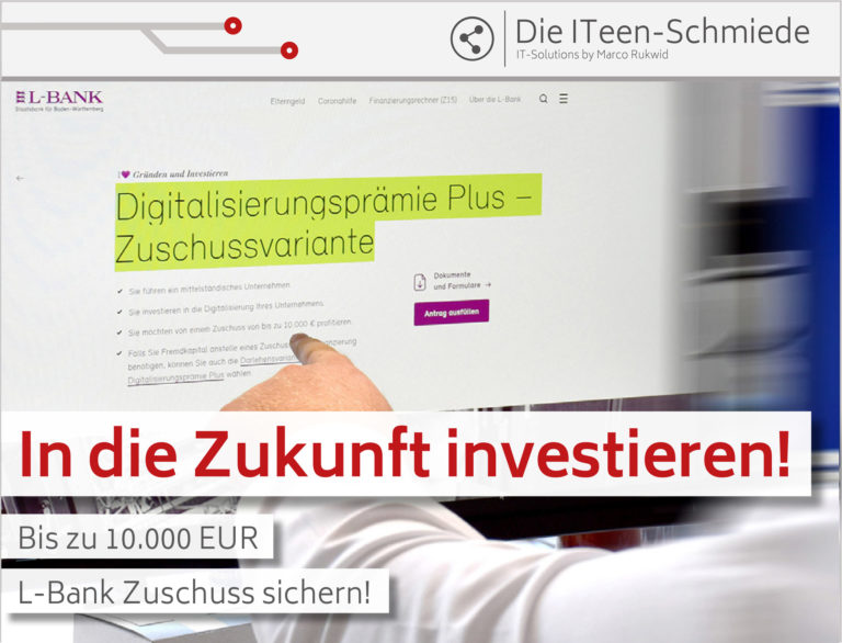 Digitalisierungsprämie Plus, Zuschuss zu Ihrer Investition
